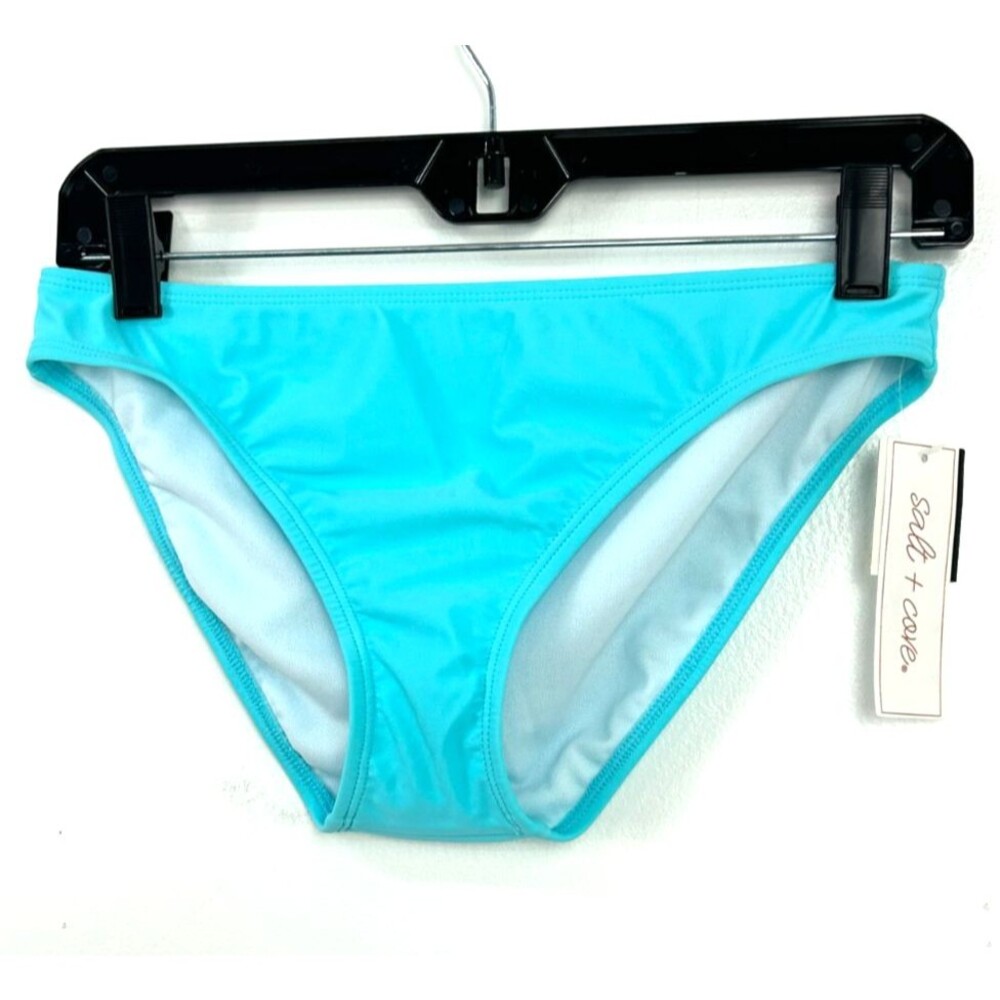 New Salt + Cove Womens Aqua Sea‎ Hipster Bikini Bottoms Size M 1049H3 - Picture 3 of 10